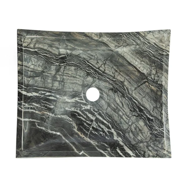Eden Bath Deep Zen Sink - Wooden Black Marble, EBS011WB-P