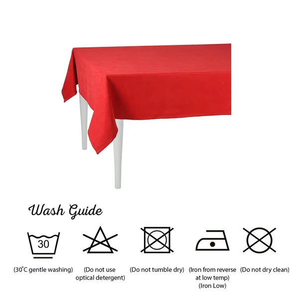 Merry Christmas Solid Red Decorative Tablecloth - Mikeu0026Co 55x120