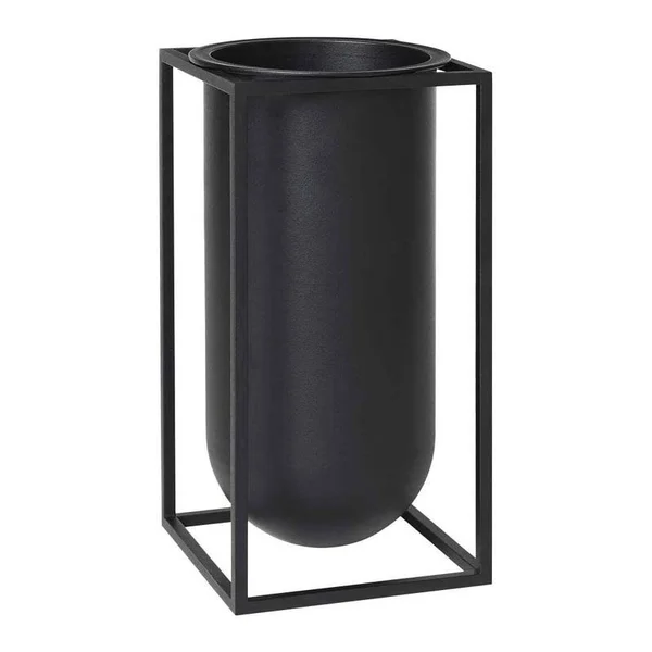 by Lassen - Flora Kubus Vase - Black