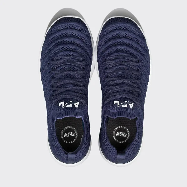 APL Men's Techloom Wave Navy/White Shoes in Size 14 - Athletic Propulsion Labs