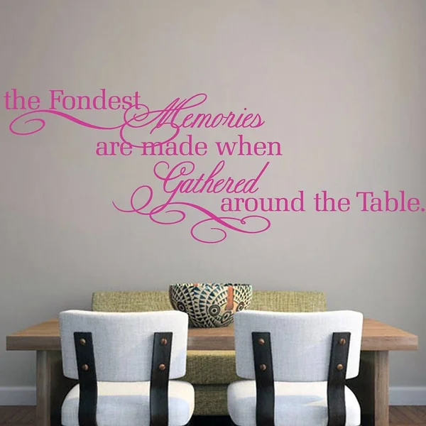 SweetumsWallDecals The Fondest Memories Wall Decal; Hot Pink