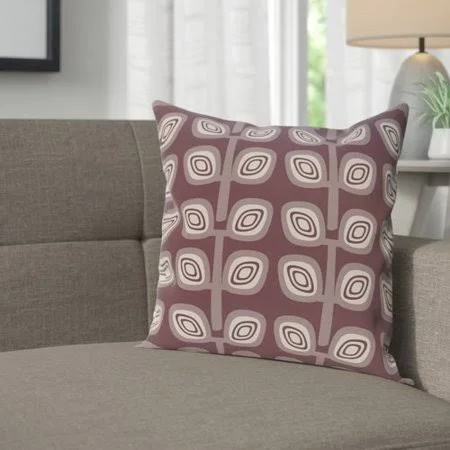 George Oliver Cavendish Throw Pillow - Size: 20 inch x 20 inch, Purple