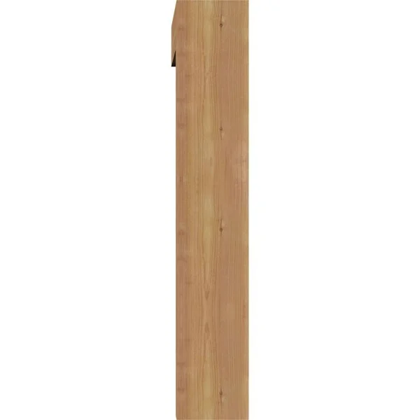 Ekena Millwork 1464447 5 1/2x22W x 24x22D x 32x22H Westlake Block Smooth Bracket w/ Offset Brace - Western Red Cedar