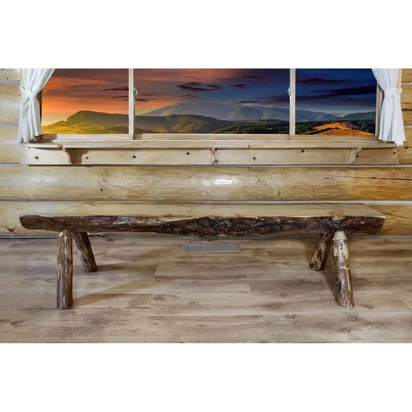 Montana Woodworks Mwgchlb5 Glacier Country 5& Half Log Bench