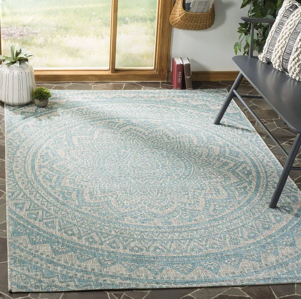 Safavieh Courtyard Collection CY8734-37112 Indoor/Outdoor Area Rug - 6& 7x22 x 9& 6
