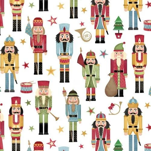 Jam Paper Industrial Size Bulk Wrapping Paper Rolls - Traditional Nutcracker - 1/4 Ream (416 Sq ft) - Sold Individually - Size: 2