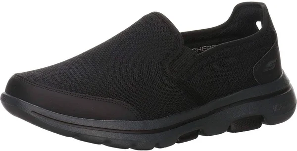 Skechers Men's GOwalk 5 Delco Slip on Sneaker - Black/Charcoal