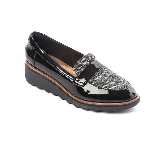 Clarks Sharon Gracie Women's Loafers, Size: 10, Black Tweed