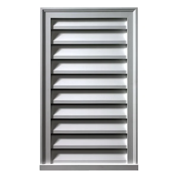 Fypon, Ltd. FLV14X27 14x22W x 27x22H x 2x22P Brick Mould Style Vertical Louver, Functional