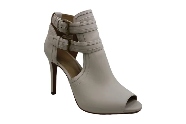 Michael Michael Kors Womens Blaze Open Toe Bootie Leather Peep, Cream, Size 5.5