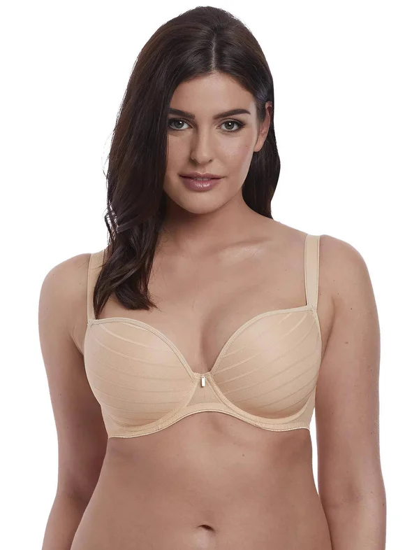 Freya Cameo UW Deco Moulded Plunge Bra - Sand