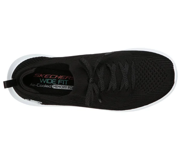 Women's Skechers Ultra Flex 2.0 Flash Illusion Sneaker, Size: 5.5, Black
