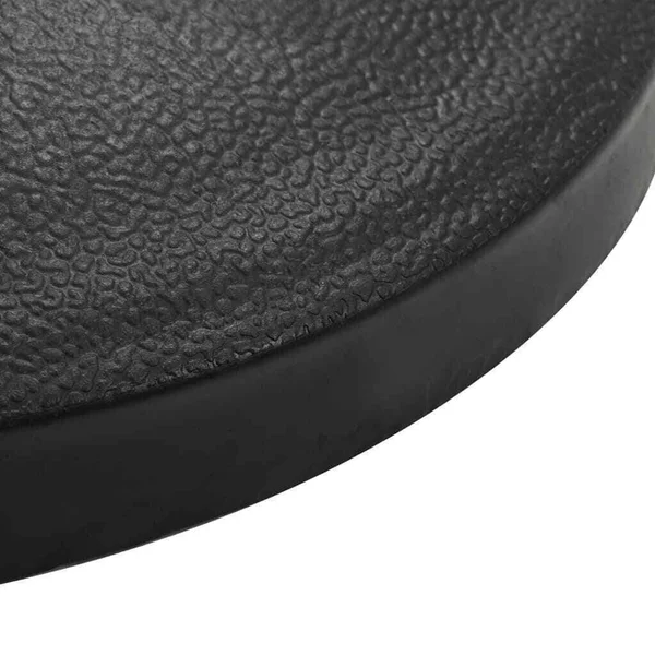 vidaXL Parasol Base Half Round Polyresin 19.8 lbs Black - 45198