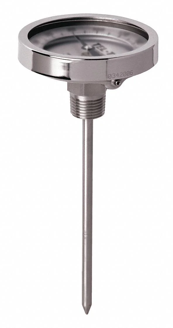 Tel-Tru Gt500R-0464 Analog Dial Thermometer, stem 4x22 L