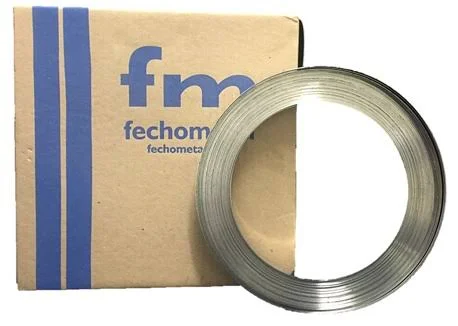 1 2 inch x 100 ft. x 0.020 Roll 304 Stainless Steel Banding, from Fechometal USA Llc