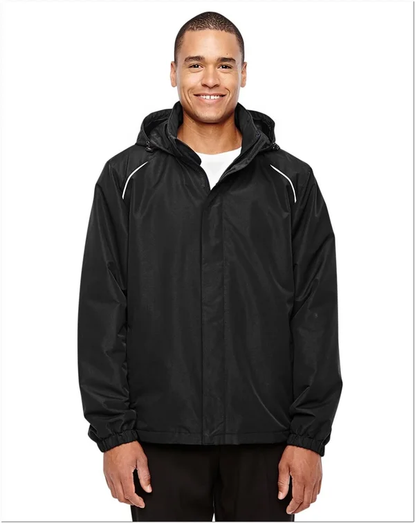 Core 365 88224 Men's Profile Fleece-Lined All-Season Jacket Black-4XL