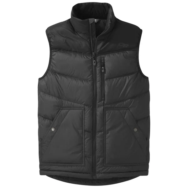 Outdoor Research Men's Transcendent Down Vest Storm - Black S