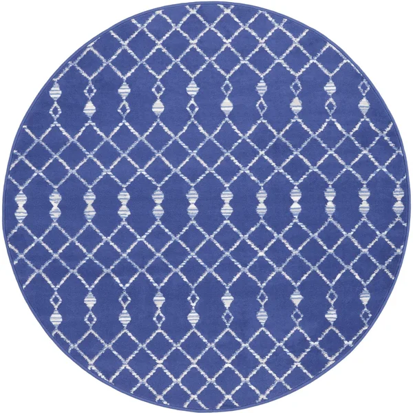 Nourison Whimsicle WHS02 Area Rug, Navy, 5& x Round