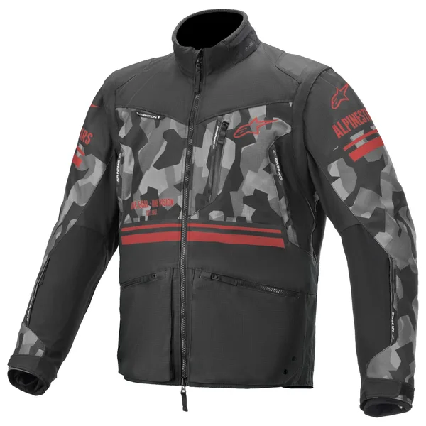 Alpinestars Venture R Jacket Gray Camo Red Fluo M