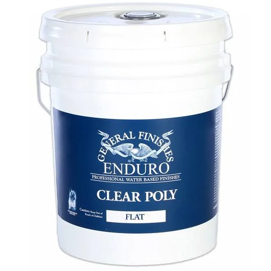 General Finishes GF-CP-5 5 Gallon Interior Clear Water Base Poly Flat