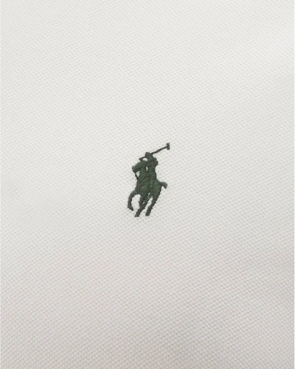 Polo Ralph Lauren Mens White Chest Logo Polo Shirt