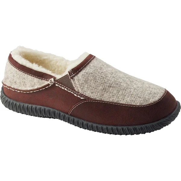 Acorn Men's Rambler Moc Slipper Grey Ragg Wool 9