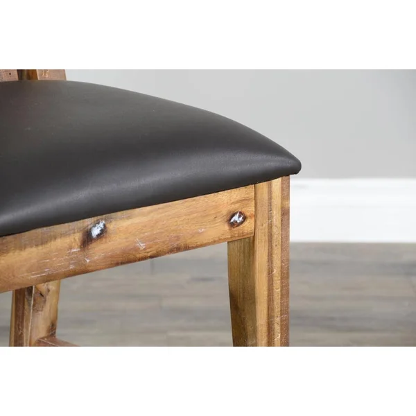 Sunny Designs 24x22H Slatback Barstool with Cushion Seat 1450RA-24