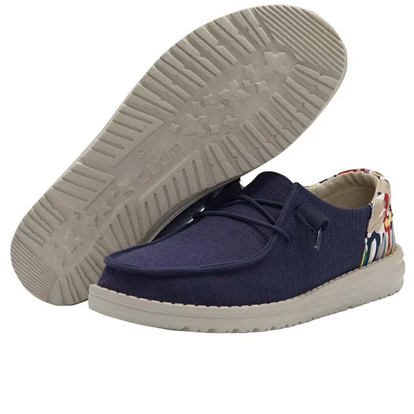 Hey Dude Wendy Funk Women's Shoes Chambray Navy : 9 M