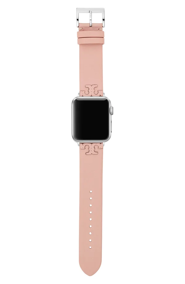 Tory Burch Mcgraw Band for Apple Watch, Blush Leather, 38 mm - 40 mm