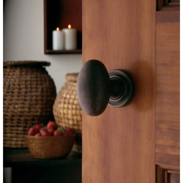 Baldwin Estate Oil Rubbed Bronze Half-Dummy Egg Door Knob 5025.IDM
