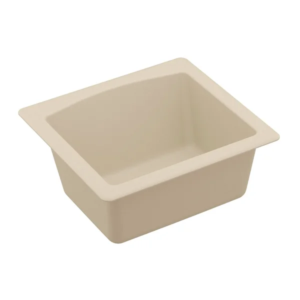 Karran Drop-In or Undermount Quartz Single Bowl Kitchen Sink - White
