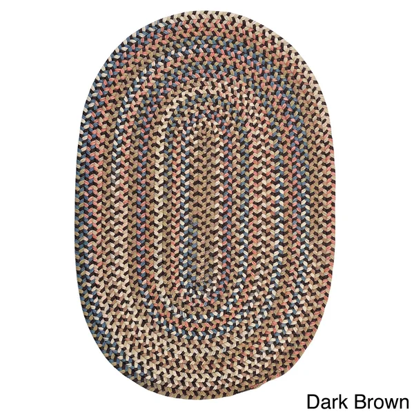 Copper Grove Coconino Braided Area Rug - 11& x 11& Round - Dark Brown