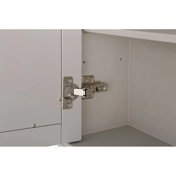 Home Decorators Collection Ashburn 23 in. W x 28 in. H x 8 in. D Framed Wood Surface-Mount Bathroom Medicine Cabinet in Grey