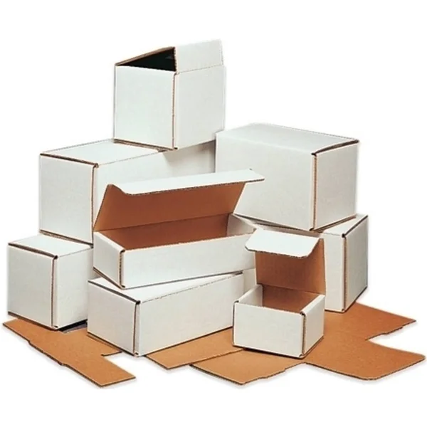 8x22 x 7x22 x 4x22 White Corrugated Mailers, 50/Bundle M874