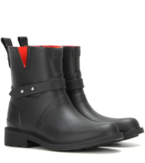 Rag & Bone, Moto Rain rubber ankle boots, Women, Black, 36, Ankle Boots