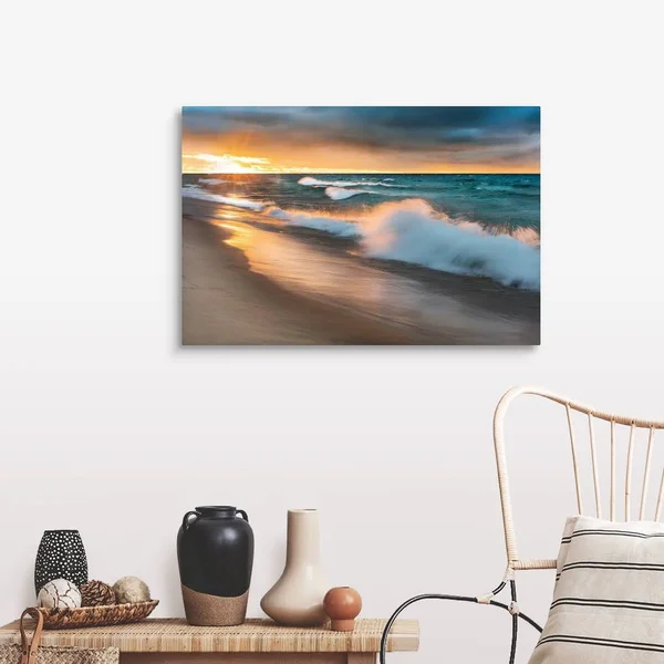 Miners Beach Light - Canvas Wall Art, 36x24, Great Big Canvas