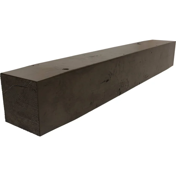 Ekena Millwork MANUKP08X10X72ZW 8x22H x 10x22D x 72x22W Knotty Pine Faux Wood Fireplace Mantel, Premium Walnut