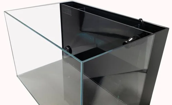 Lifegard Aquatics Ultra Low Iron Glass Crystal Aquarium with Built-in Back Filter, 24 Gallons