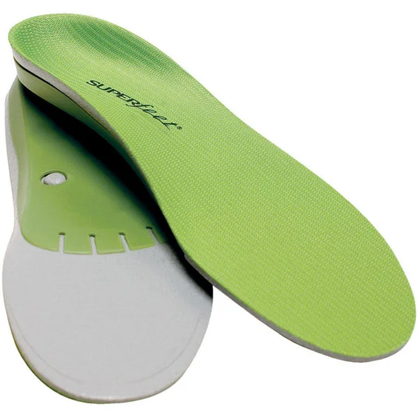 Superfeet Green Insoles - Professional-Grade High Arch Orthotic Insert for Maximum SUPPORT, Unisex, Green, Size: F11.5-13