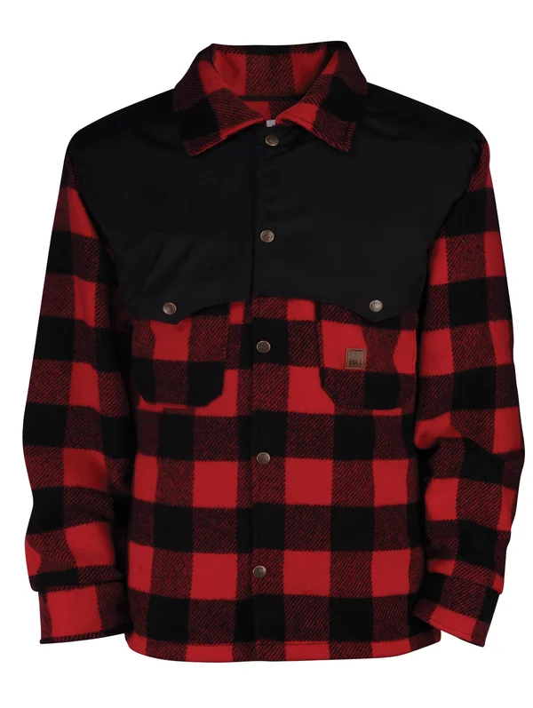 Big Bill 17 oz. Plaid Wool Jacket, Red, XL