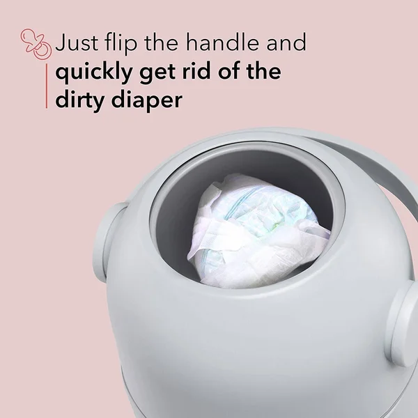 Lil’ Jumbl Odor Locking Diaper Pail, Child-Proof Diaper Trash Can, Modern Sleek Design, Easy to Use & Clean, No Special Bag