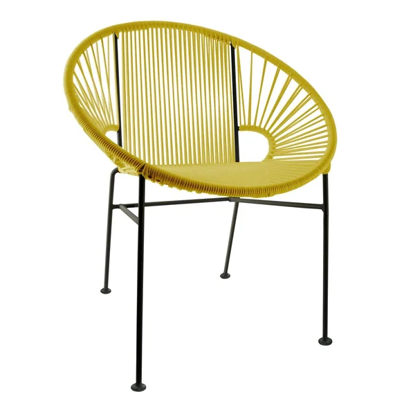 Innit Designs Concha Chair - Black Frame - Yellow