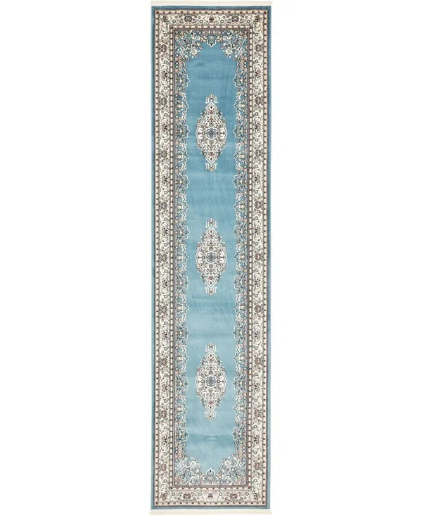 Unique Loom Windsor Narenj Area Rug (3& x 13& Runner - Blue)