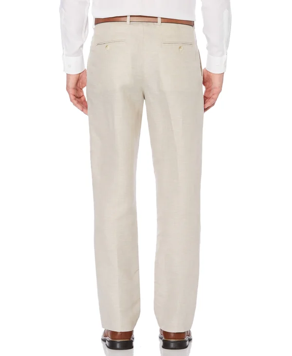 Perry Ellis Flat-Front Linen Herringbone Suit SEPARATE Pants - 42 32