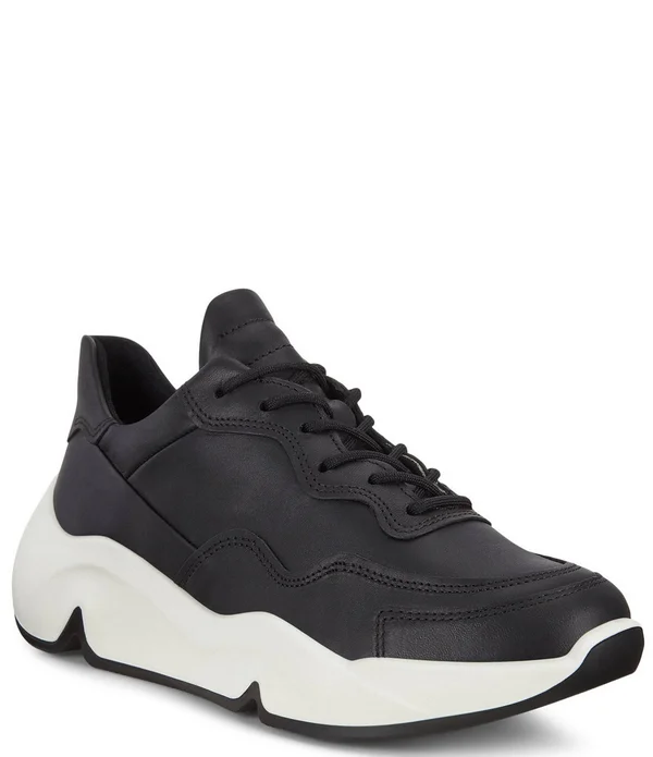 Ecco Chunky Womens Sneaker Size 9 Black