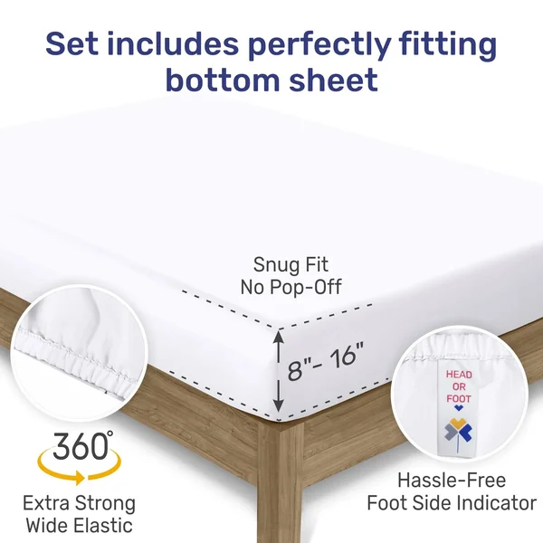 California Design den Luxe Smooth Sateen Solid Sheet Set Queen - Gold, Sheet Set - 100% Sateen Cotton - 600 Thread Count