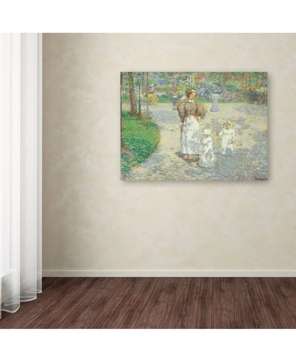 Trademark Global Childe Hassam 'Spring in Central Park 1908' Canvas Art