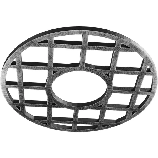 Ekena Millwork CMPP32ONASV 32x22OD x 11 5/8x22ID x 1x22P O&Neal Architectural Grade PVC Pierced Ceiling Medallion - Antiqued Silv