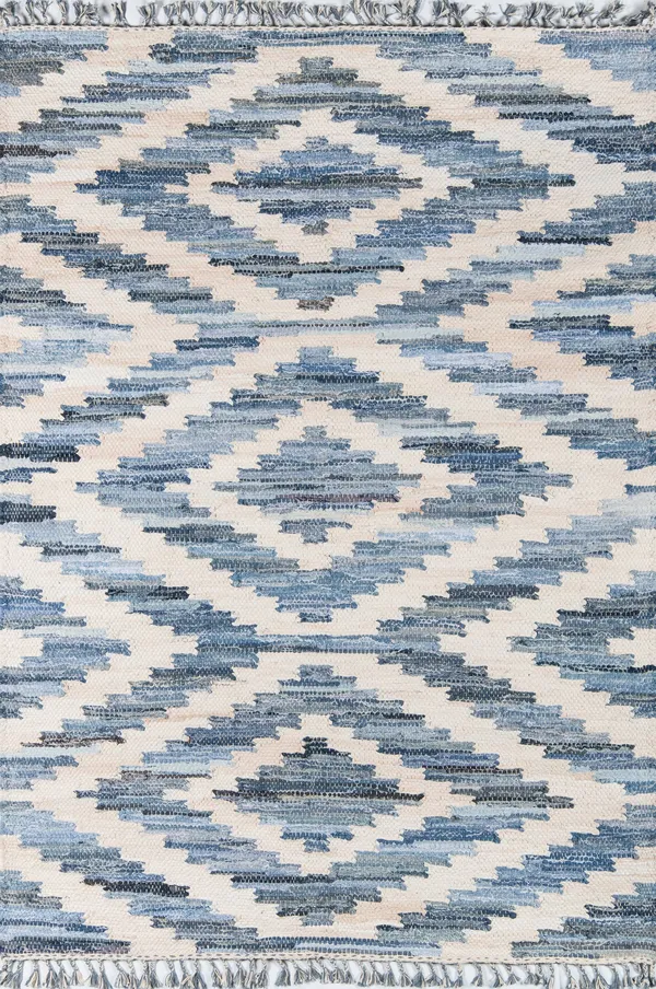 Novogratz California Area Rug, Blue, 3&3x22 x 5&3x22