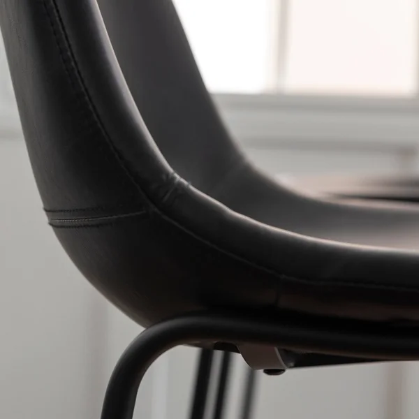 Carbon Loft Prusiner Faux Leather Dining Chair (Set of 2) Black